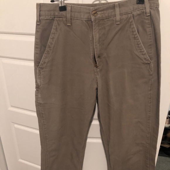 washed twill relaxed fit work pant